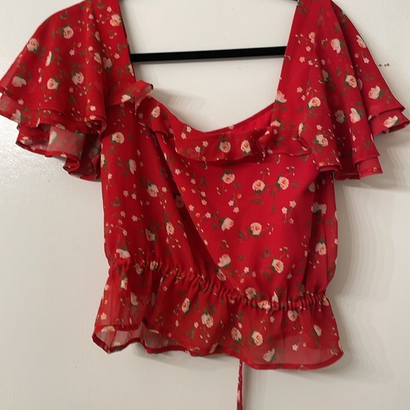REVOLVE Privacy Please Valeria Top in Red Emma Floral - Picture 9 of 9